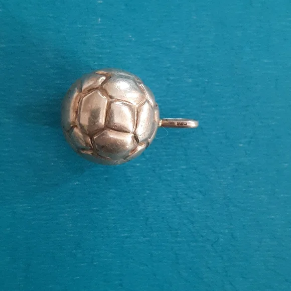 Sterling Silver Soccer Ball pendant for a necklace. - Picture 8 of 8
